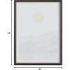 image:imageKate and Laurel Blake Black Yellow Mountain Range Silhouette Framed Printed Glass Wall Art by Cat Coquillette 18x24 Natural Modern Abstract Landscape ArtGray