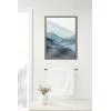 image:imageKate and Laurel Blake Blue Mountain Range Framed Printed Glass Wall Art by Amy Lighthall 18 x 24 Gray Decorative Landscape Glass Art for WallGray