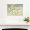 image:imageKate and Laurel Framed Canvas Wall Art Print Ducks 1917 Theo van Hoytema by Nostalgia Prints 24 x 18 Sylvie White Frame Modern Contemporary Animal Art for Wall Decor