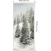 image:imageKate and Laurel Framed Canvas Wall Art Print Evergreen Hills by Mackenzie Nelson 18 x 40 Sylvie Beaded White Frame Rustic Farmhouse Landscape Art for Wall Decor