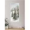 image:imageKate and Laurel Framed Canvas Wall Art Print Evergreen Hills by Mackenzie Nelson 18 x 40 Sylvie Beaded White Frame Rustic Farmhouse Landscape Art for Wall Decor