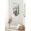 image:imageKate and Laurel Framed Canvas Wall Art Print Evergreen Hills by Mackenzie Nelson 18 x 40 Sylvie Beaded White Frame Rustic Farmhouse Landscape Art for Wall Decor