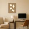 image:imageKate and Laurel Framed Canvas Wall Art Print Minimalist Birds Poster 2 Brown by Laura Moss 18 x 24 Sylvie Dark Gold Frame Modern Contemporary Animal Art for Wall Decor