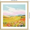 image:imageKate and Laurel Framed Wall Art Print Colorful Meadow Landscape by The Creative Bunch Studio 26 x 26 Florence Gold Frame Whimsical Landscapes Nature Flowers Art for Wall Decor34L x 34W
