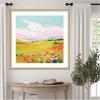 image:imageKate and Laurel Framed Wall Art Print Colorful Meadow Landscape by The Creative Bunch Studio 26 x 26 Florence Gold Frame Whimsical Landscapes Nature Flowers Art for Wall Decor34L x 34W