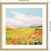 image:imageKate and Laurel Framed Wall Art Print Colorful Meadow Landscape by The Creative Bunch Studio 26 x 26 Florence Gold Frame Whimsical Landscapes Nature Flowers Art for Wall Decor26L x 26W