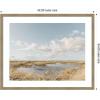 image:imageKate and Laurel Framed Wall Art Print Marshland by Crystal Lynn Collins 26 x 22 Woodgrain Stripe Mocha Frame Rustic Farmhouse Landscapes Nature Art for Wall Decor42L x 34W