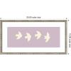 image:imageKate and Laurel Framed Wall Art Print Minimalist Birds Panel 3 Light Purple by Laura Moss 25 x 13 Belvedere Silver Frame Modern Contemporary Animal Art for Wall Decor