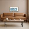 image:imageKate and Laurel Framed Wall Art Print Minimalist Birds Panel Blue by Laura Moss 26 x 14 Belmont Distress Silver Frame Modern Contemporary Animal Art for Wall Decor