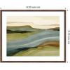 image:imageKate and Laurel Framed Wall Art Print Natures Charm l by Nikita Jariwala 26 x 22 Florence Medium Brown Frame Modern Contemporary Abstract Art for Wall Decor42L x 34W