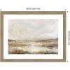 image:imageKate and Laurel Framed Wall Art Print Neutral Abstract Landscape by The Creative Bunch Studio 26 x 20 Woodgrain Stripe Mocha Frame Modern Contemporary Landscape Art for Wall Decor26L x 20W