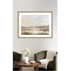 image:imageKate and Laurel Framed Wall Art Print Neutral Abstract Landscape by The Creative Bunch Studio 26 x 20 Woodgrain Stripe Mocha Frame Modern Contemporary Landscape Art for Wall Decor42L x 32W