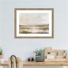 image:imageKate and Laurel Framed Wall Art Print Neutral Abstract Landscape by The Creative Bunch Studio 26 x 20 Woodgrain Stripe Mocha Frame Modern Contemporary Landscape Art for Wall Decor26L x 20W