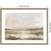 image:imageKate and Laurel Framed Wall Art Print Neutral Abstract Landscape by The Creative Bunch Studio 26 x 20 Woodgrain Stripe Mocha Frame Modern Contemporary Landscape Art for Wall Decor42L x 32W