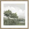 image:imageKate and Laurel Framed Wall Art Print Shades of Olive No 1 by Mary Sparrow 26 x 26 Woodgrain Stripe Mocha Frame Modern Contemporary Landscape Art for Wall DecorWoodgrain Stripe Mocha