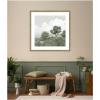 image:imageKate and Laurel Framed Wall Art Print Shades of Olive No 2 by Mary Sparrow 26 x 26 Woodgrain Stripe Mocha Frame Rustic Farmhouse Landscape Art for Wall DecorWoodgrain Stripe Mocha