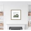 image:imageKate and Laurel Framed Wall Art Print Shades of Olive No 2 by Mary Sparrow 26 x 26 Woodgrain Stripe Mocha Frame Rustic Farmhouse Landscape Art for Wall DecorWoodgrain Stripe Mocha