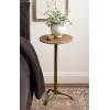 image:imageKate and Laurel Henshall MidCentury Metal Round Side Table 12 x 12 x 24 Bronze Sand Cast Aluminum Sculptural Indoor Plant Stand with Tripod Base for Use as End Table or Bedroom NightstandGold