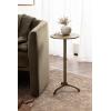 image:imageKate and Laurel Henshall MidCentury Metal Round Side Table 12 x 12 x 24 Bronze Sand Cast Aluminum Sculptural Indoor Plant Stand with Tripod Base for Use as End Table or Bedroom NightstandGold