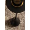 image:imageKate and Laurel Hersi Decorative Modern Pedestal Drink Table 7 x 7 x 20 Dark Brown Cast Aluminum Mini Table with Teardrop Base for Use as Small Plant Stand or Living Room Martini TableBlack
