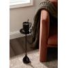 image:imageKate and Laurel Hersi Decorative Modern Pedestal Drink Table 7 x 7 x 20 Dark Brown Cast Aluminum Mini Table with Teardrop Base for Use as Small Plant Stand or Living Room Martini TableDark Brown