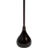 image:imageKate and Laurel Hersi Decorative Modern Pedestal Drink Table 7 x 7 x 20 Dark Brown Cast Aluminum Mini Table with Teardrop Base for Use as Small Plant Stand or Living Room Martini TableDark Brown