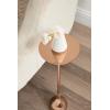 image:imageKate and Laurel Hersi Decorative Modern Pedestal Drink Table 7 x 7 x 20 Rose Gold Cast Aluminum Mini Table with Teardrop Base for Use as Small Plant Stand or Living Room Martini Table