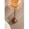 image:imageKate and Laurel Hersi Decorative Modern Pedestal Drink Table 7 x 7 x 20 Rose Gold Cast Aluminum Mini Table with Teardrop Base for Use as Small Plant Stand or Living Room Martini Table