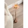 image:imageKate and Laurel Hersi Decorative Modern Pedestal Drink Table 7 x 7 x 20 Rose Gold Cast Aluminum Mini Table with Teardrop Base for Use as Small Plant Stand or Living Room Martini Table