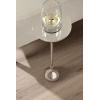 image:imageKate and Laurel Hersi Decorative Modern Pedestal Drink Table 7 x 7 x 20 Silver Cast Aluminum Mini Table with Teardrop Base for Use as Small Plant Stand or Living Room Martini Table