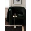 image:imageKate and Laurel Hersi Decorative Modern Pedestal Drink Table 7 x 7 x 20 Silver Cast Aluminum Mini Table with Teardrop Base for Use as Small Plant Stand or Living Room Martini Table