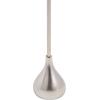 image:imageKate and Laurel Hersi Decorative Modern Pedestal Drink Table 7 x 7 x 20 Silver Cast Aluminum Mini Table with Teardrop Base for Use as Small Plant Stand or Living Room Martini Table