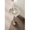 image:imageKate and Laurel Hersi Decorative Modern Pedestal Drink Table 7 x 7 x 20 Silver Cast Aluminum Mini Table with Teardrop Base for Use as Small Plant Stand or Living Room Martini Table