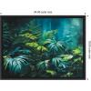 image:imageKate and Laurel Midnight Tropics Lush Landscape Framed Canvas Wall Art by The Creative Bunch Studio 24 x 18 Sylvie Black Traditional Tropical Landscapes Nature Flowers Art for Wall Decor Living