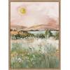 image:imageKate and Laurel Neutral Landscape 02 Framed Canvas Wall Art by Annie Quigley 18 x 24 Sylvie Beaded Rustic Natural Farmhouse Landscapes Nature Art for Wall Decor Living Room Bedroom