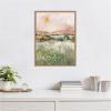 image:imageKate and Laurel Neutral Landscape 02 Framed Canvas Wall Art by Annie Quigley 18 x 24 Sylvie Beaded Rustic Natural Farmhouse Landscapes Nature Art for Wall Decor Living Room Bedroom