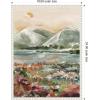 image:imageKate and Laurel Neutral Landscape 03 Framed Canvas Wall Art by Annie Quigley 18 x 24 Sylvie Beaded White Modern Landscapes Nature Art for Wall Decor Living Room Bedroom