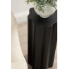 image:imageKate and Laurel Pandey Modern Metal Wavy Drink Table 9 x 9 x 22 Antique Brass Curvy Mini Table for Use as a Pedestal Plant Stand Indoors or as a Small Nightstand OptionBlack