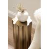 image:imageKate and Laurel Pandey Modern Metal Wavy Drink Table 9 x 9 x 22 Antique Brass Curvy Mini Table for Use as a Pedestal Plant Stand Indoors or as a Small Nightstand OptionGold