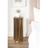 image:imageKate and Laurel Pandey Modern Metal Wavy Drink Table 9 x 9 x 22 Antique Brass Curvy Mini Table for Use as a Pedestal Plant Stand Indoors or as a Small Nightstand OptionGold