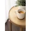 image:imageKate and Laurel Rava Modern Metal Round Side Table 14 x 14 x 22 Gold Cast Aluminum Accent Table for Use as Indoor Plant Stand or Living Room Decor PieceGold