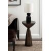 image:imageKate and Laurel Steeves Modern Sophisticated Metal Side Table 13 x 13 x 23 Bronze Contemporary Pedestal End Table with Unique Sculptural Design for Use as Bedroom Nightstand