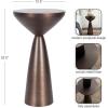 image:imageKate and Laurel Steeves Modern Sophisticated Metal Side Table 13 x 13 x 23 Bronze Contemporary Pedestal End Table with Unique Sculptural Design for Use as Bedroom Nightstand