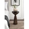 image:imageKate and Laurel Steeves Modern Sophisticated Metal Side Table 13 x 13 x 23 Bronze Contemporary Pedestal End Table with Unique Sculptural Design for Use as Bedroom Nightstand