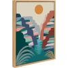 image:imageKate and Laurel Sylvie Grand Canyon Framed Canvas Wall Art by Rachel Lee 18x24 Natural Colorful Grand Canyon Illustration ArtNatural