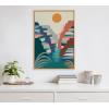 image:imageKate and Laurel Sylvie Grand Canyon Framed Canvas Wall Art by Rachel Lee 18x24 Natural Colorful Grand Canyon Illustration ArtNatural
