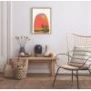 image:imageKate and Laurel Sylvie Tropical Landscape Framed Canvas Wall Art by Oris Eddu 18x24 Natural Decorative Colorful Tropical Art for WallNatural