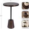 image:imageKate and Laurel Tira Elegant Metal Round Side Table 14 x 14 x 24 Bronze Modern Circle End Table for Use as Bedroom Nightstand or Living Room Table Option