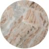 image:imageKate and Laurel Tira Round Marble Side Table 14 x 14 x 24 Brown Marble and Bronze Decorative Pedestal End Table for Use as a Bedroom Nightstand or Living Room Plant Stand Table