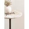 image:imageKate and Laurel Tira Round Marble Side Table 14 x 14 x 24 Brown Marble and Bronze Decorative Pedestal End Table for Use as a Bedroom Nightstand or Living Room Plant Stand Table